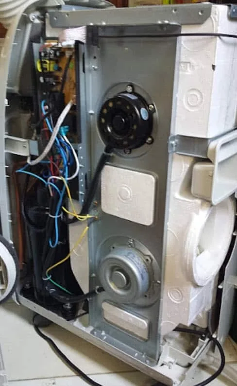 Portable AC making noise - cover off